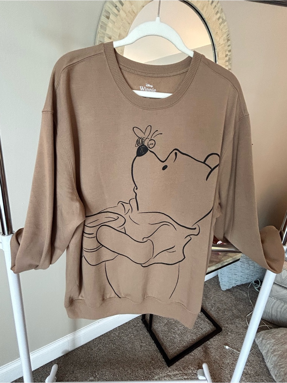 Disney Winnie the Pooh Crewneck Sweatshirt - Light Brown